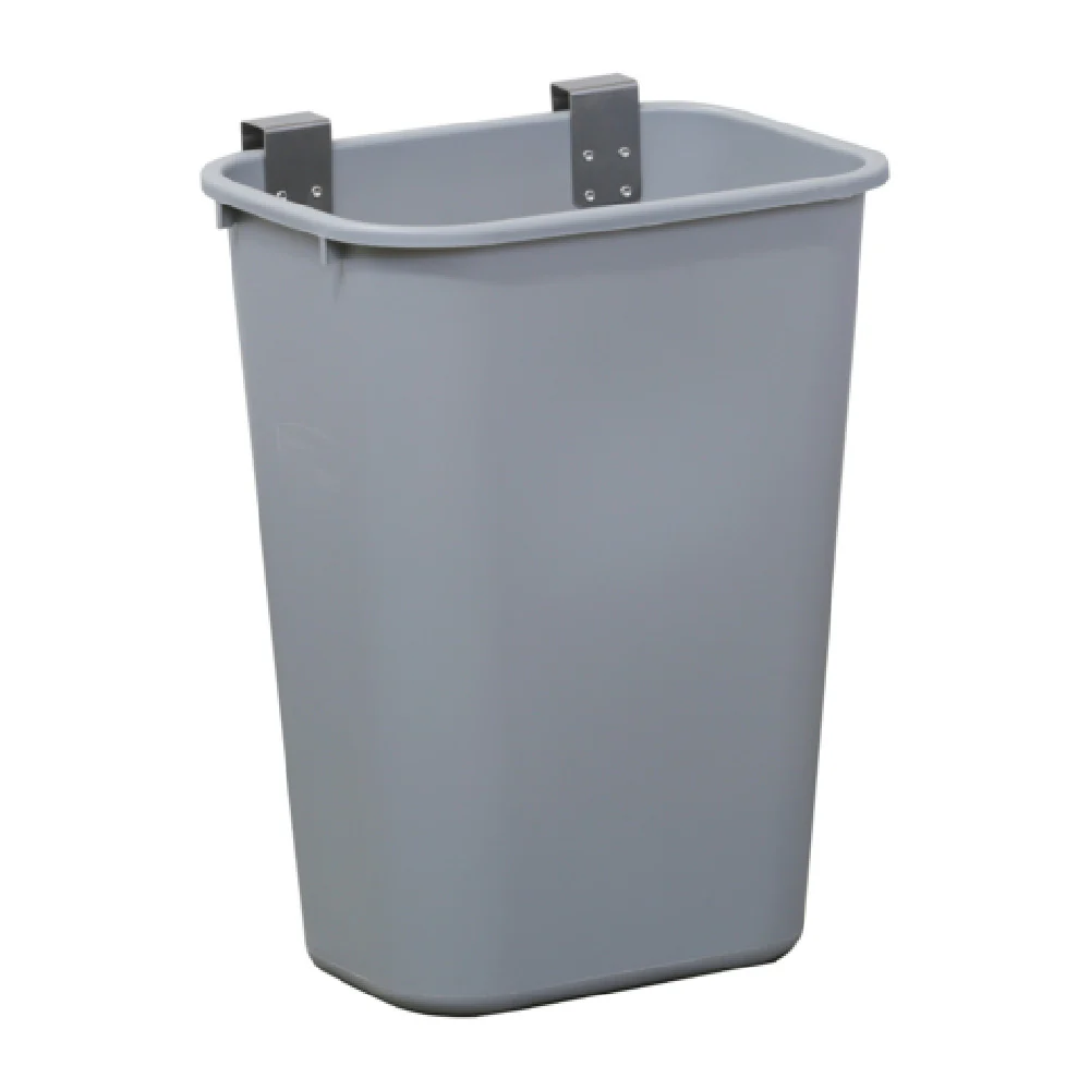 Lakeside 206 15 Inch Jumbo Waste Basket with Stainless Steel Hanger Gray Polyethylene Lakeside 206 15 Inch Jumbo Waste Basket with Stainless Steel Hanger Gray Polyethylene