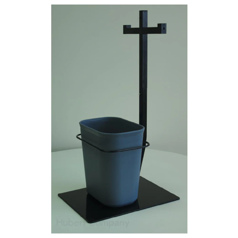 Hubert 65081 Modular PPE & Sanitizer Stand Double Arm 15-1/5