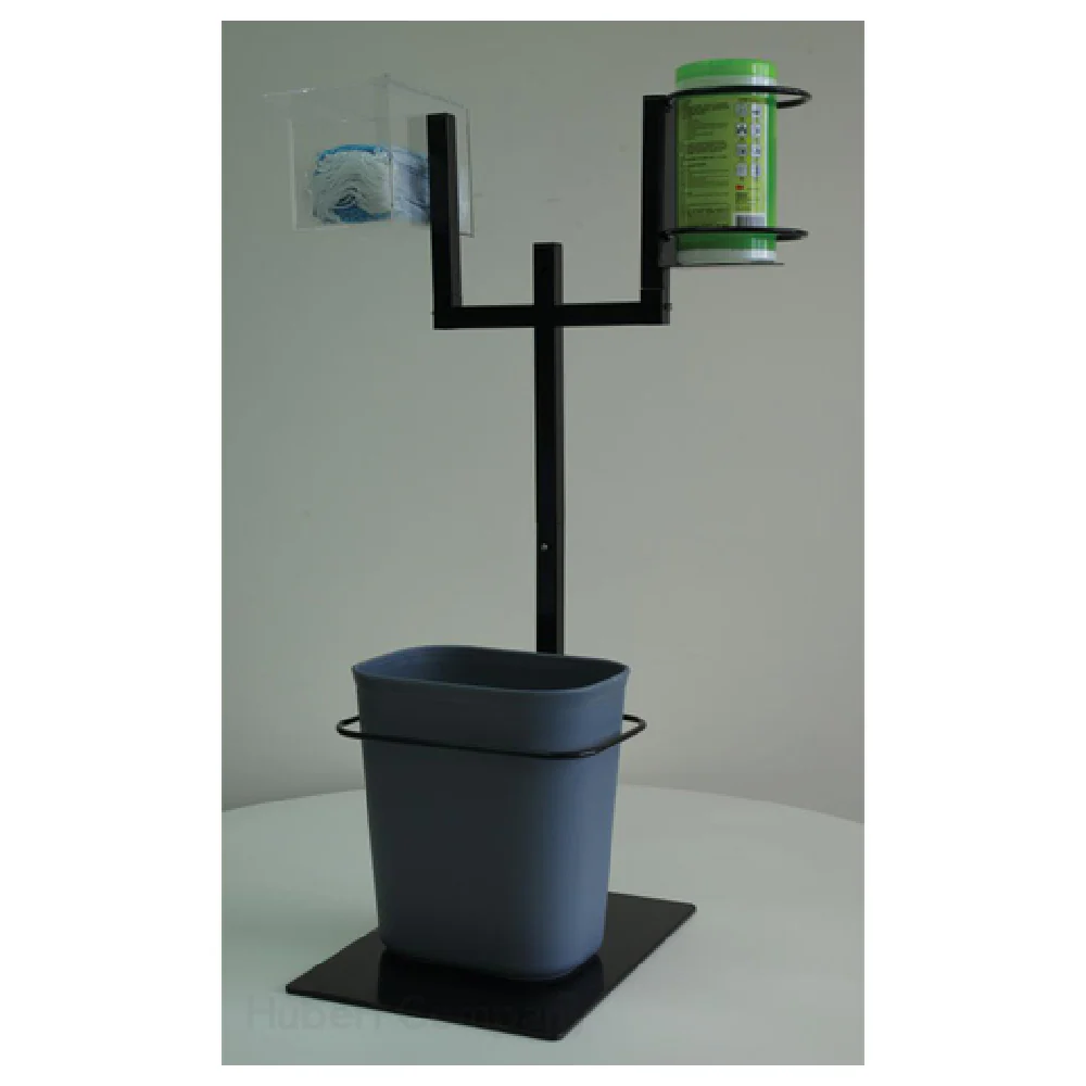 Hubert 65081 Modular PPE & Sanitizer Stand Double Arm 15-1/5 Hubert 65081 Modular PPE & Sanitizer Stand Double Arm 15-1/5