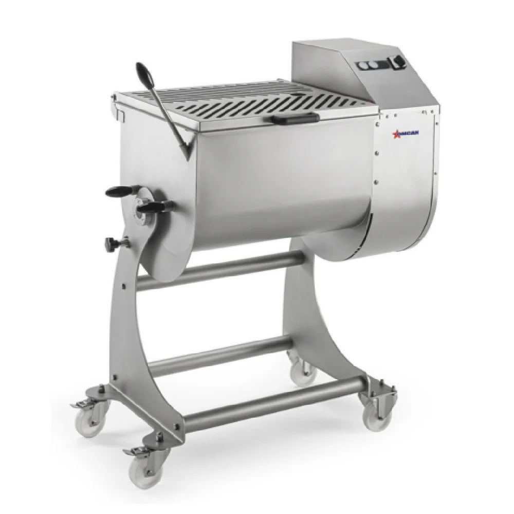 Omcan 48058 56 Inch Electric Meat Mixer with Removable Arms Stainless Steel