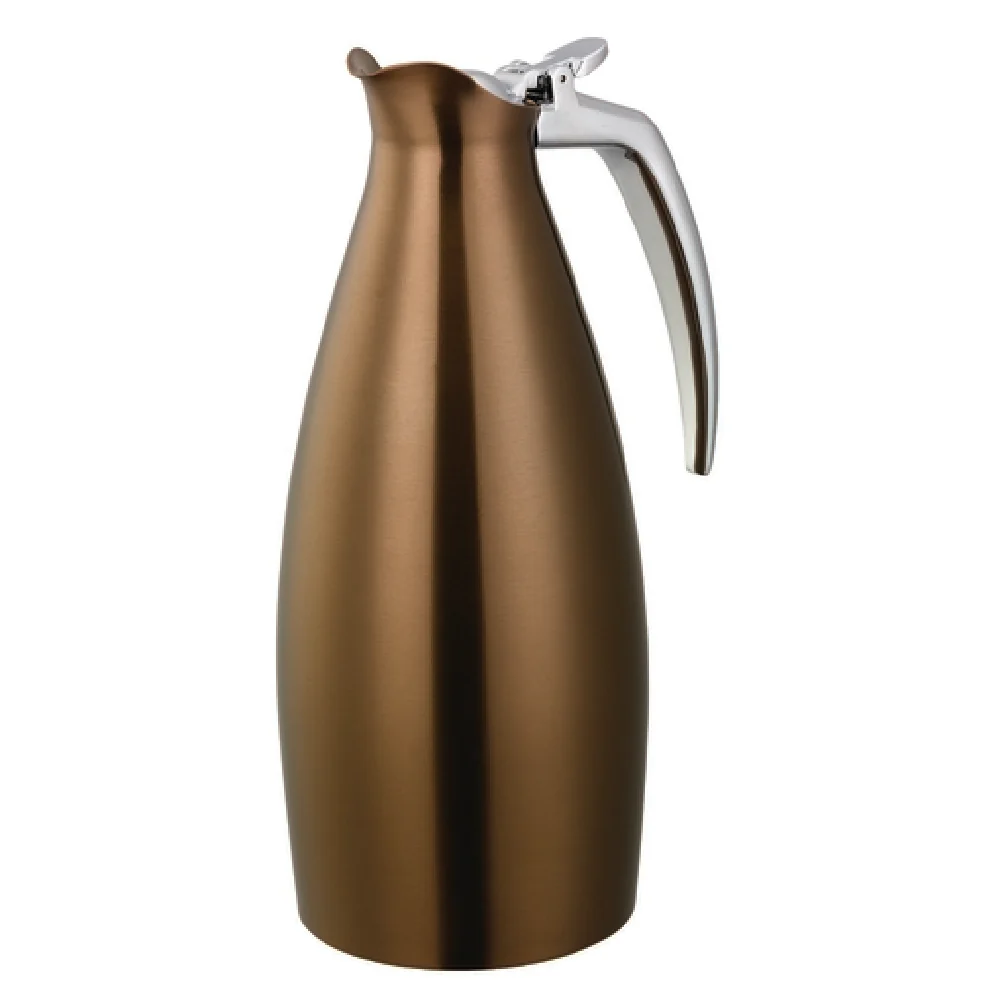 Service Ideas ALTU10BSRG 5-3/4 Inch 1 Liter Beverage Server with Flip-Top Lid Rose Gold Service Ideas ALTU10BSRG 5-3/4 Inch 1 Liter Beverage Server with Flip-Top Lid Rose Gold