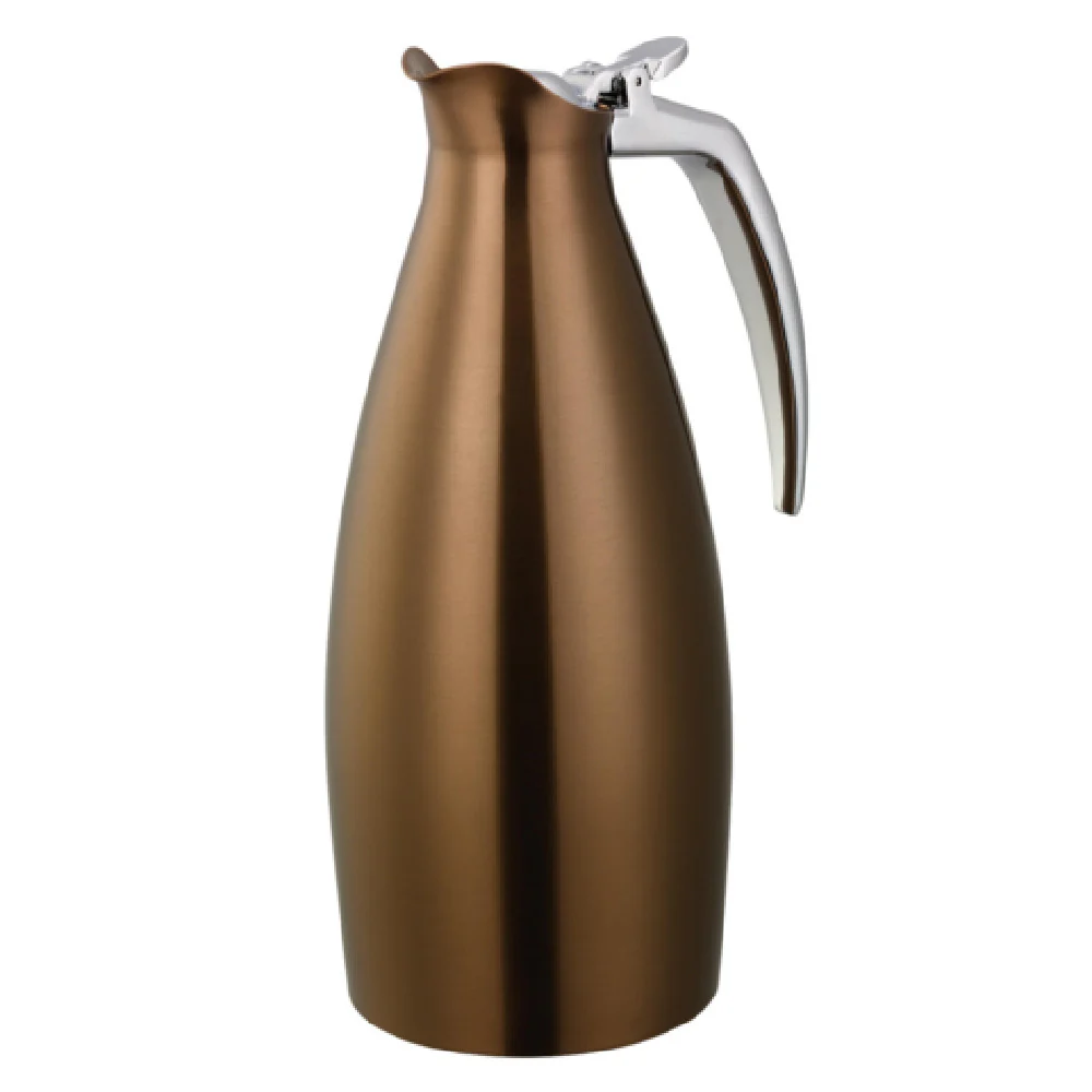 Service Ideas ALTU10BSRG 5-3/4 Inch 1 Liter Beverage Server with Flip-Top Lid Rose Gold Service Ideas ALTU10BSRG 5-3/4 Inch 1 Liter Beverage Server with Flip-Top Lid Rose Gold