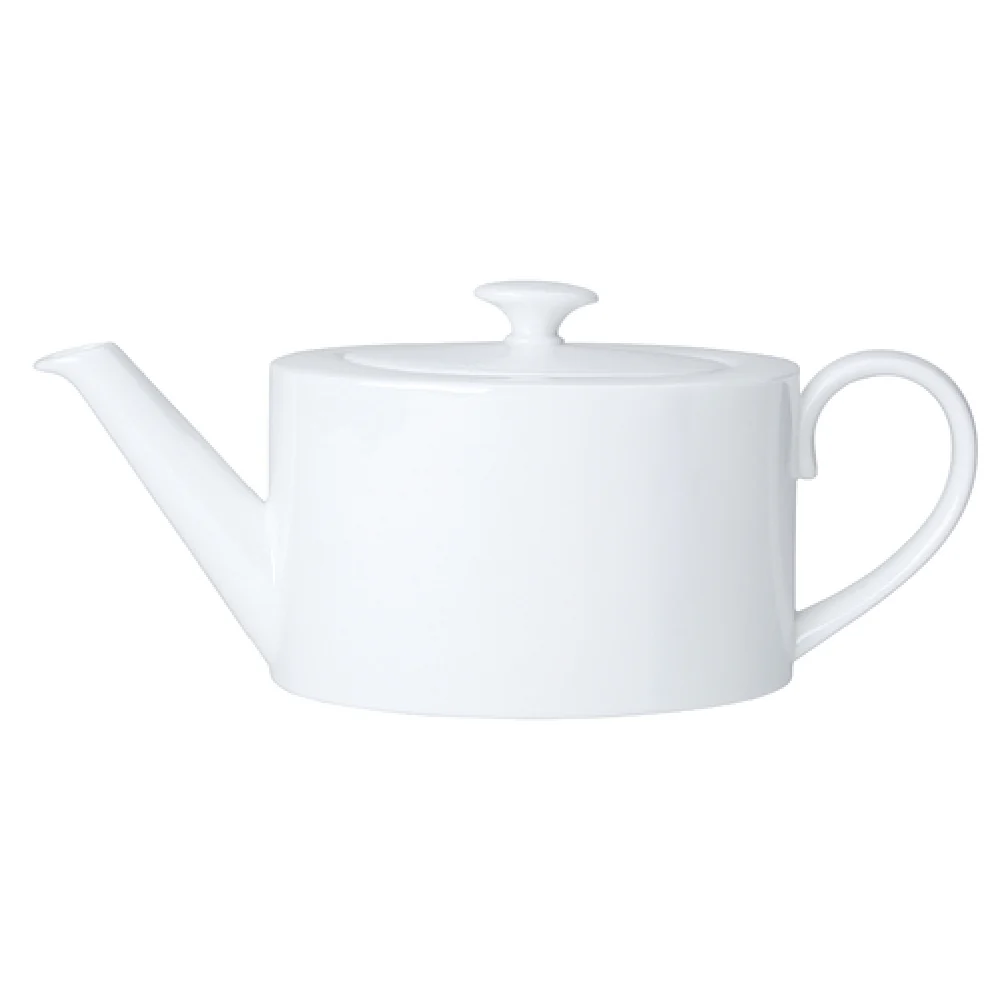 Steelite 82000AND0333 25.5 oz Oval Teapot Bone China Coupe White