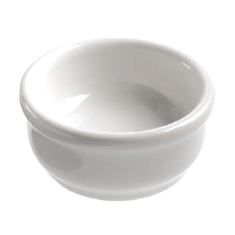 Revol 638807 1 oz. Round Butter Dish Oven and Dishwasher Safe Porcelain White Revol 638807 1 oz. Round Butter Dish Oven and Dishwasher Safe Porcelain White
