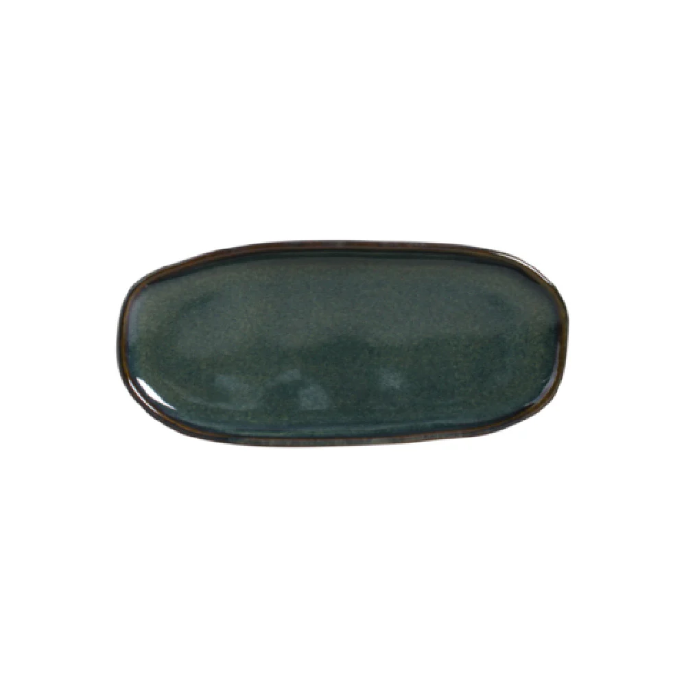 Porto Brasil 15114106701 4.33 Inch Shallow Organic Plater Stoneware Oceano