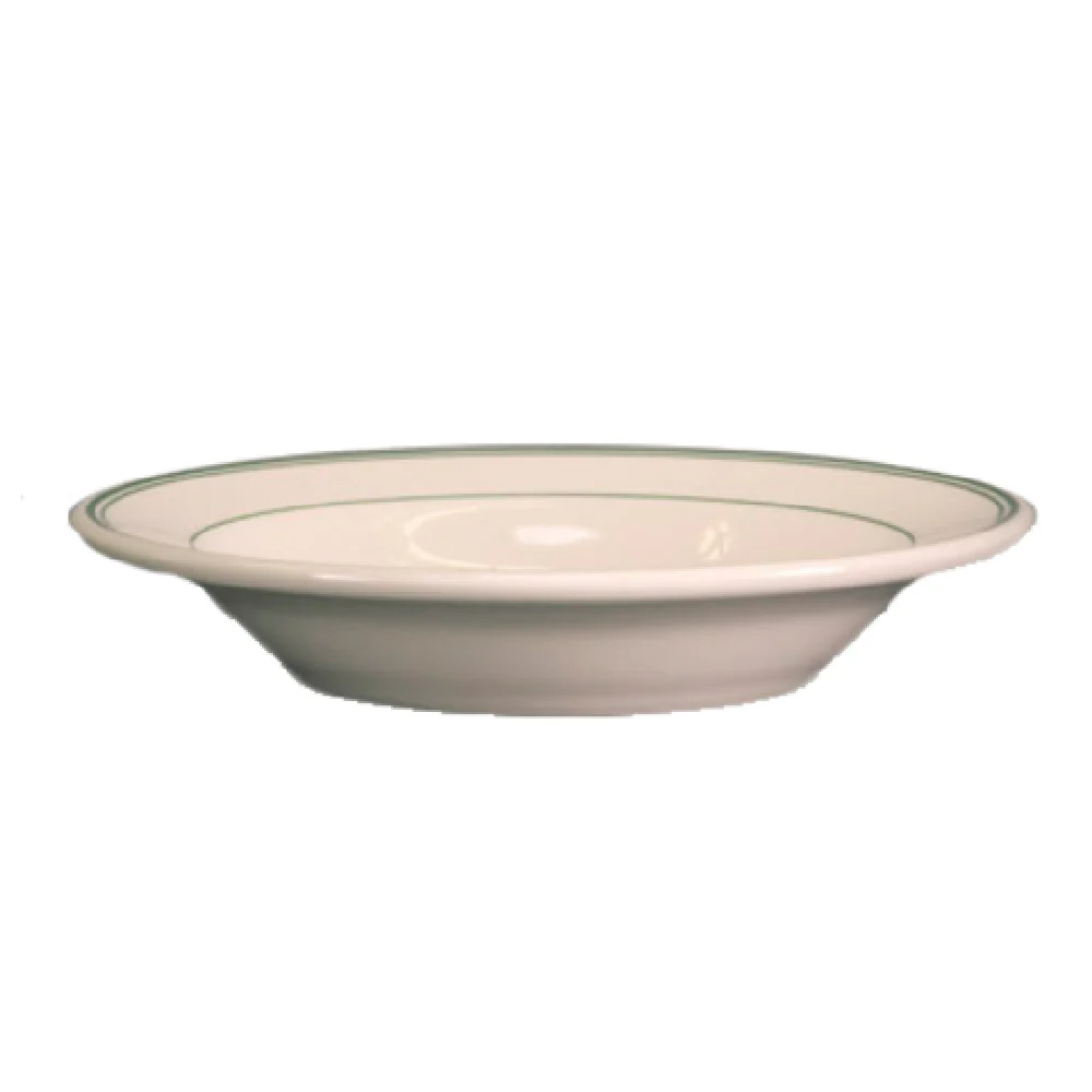 Steelite HL2531 12-3/4 Oz Rim Soup Bowl 9 Inch Round Homer Green Band