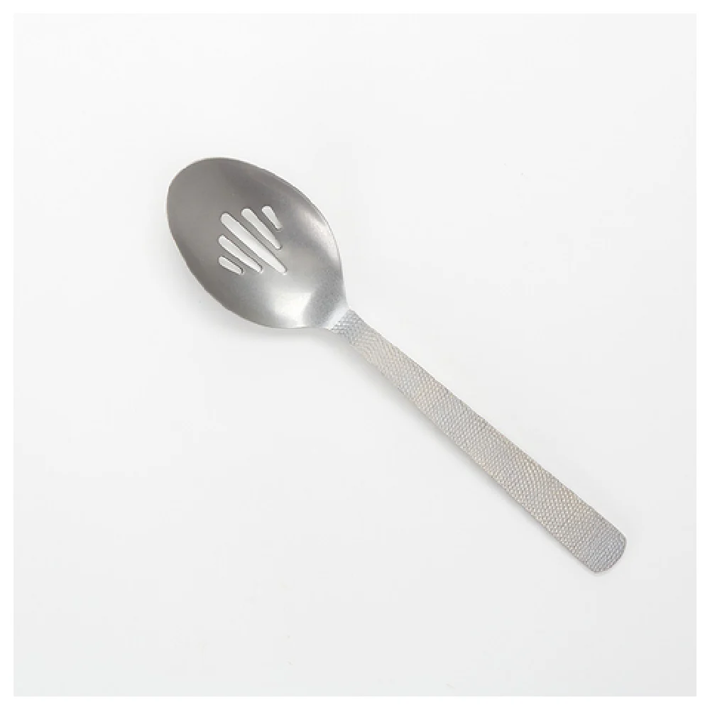 American Metalcraft SVHSS10 10 Inch Slotted Serving Spoon Hammered Stainless Steel Vintage Finish