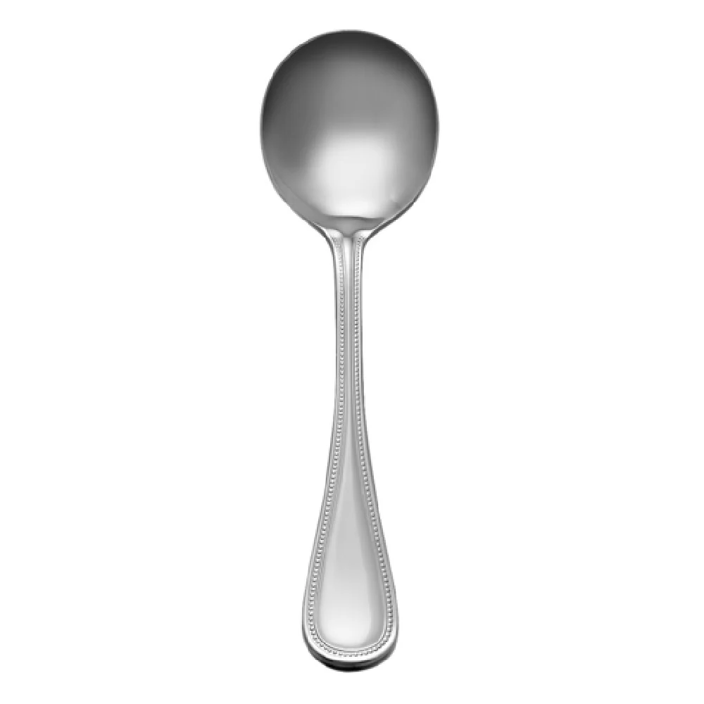 Libbey 407 004 7-7/8 Inch Round Bowl Soup Spoon 18/8 Stainless Steel - 12 Packs