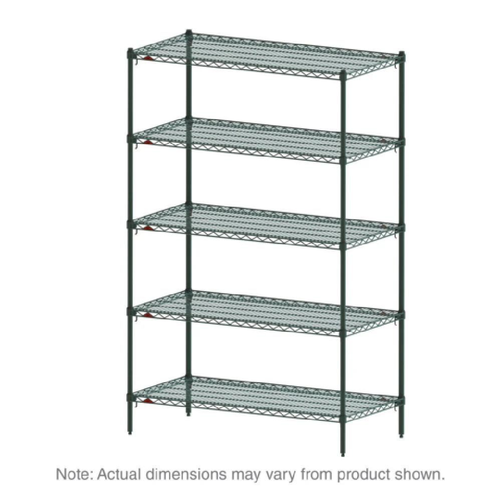 Metro 5A427K3 30 Inch Wire Shelving Unit with 5 Shelves and Epoxy Coating Metro 5A427K3 30 Inch Wire Shelving Unit with 5 Shelves and Epoxy Coating