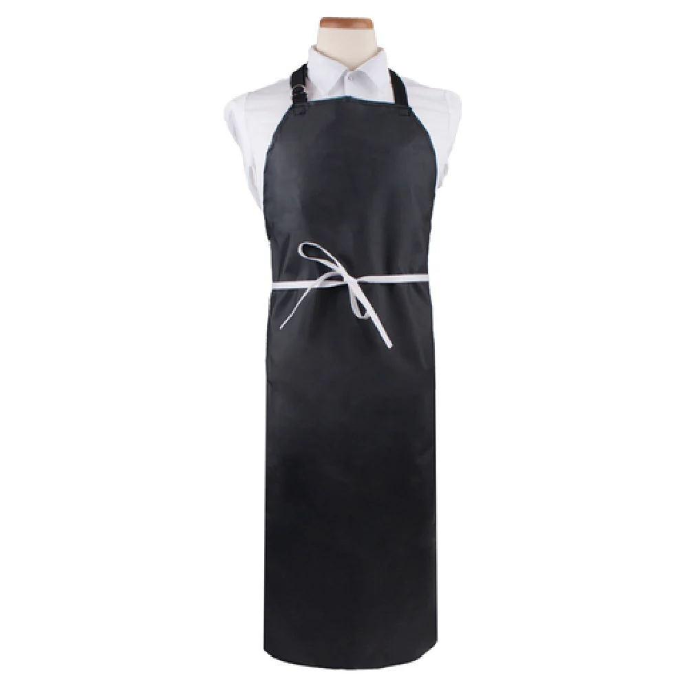 John Ritzenthaler Company CLNPBIANBK-1 30 Inch Neoprene Bib Apron Black Waterproof No Pocket