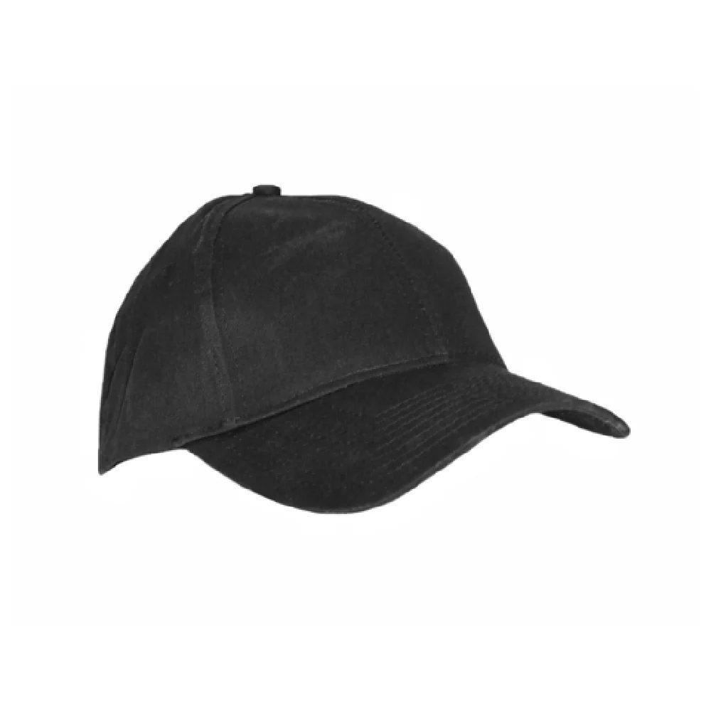 Mercer Culinary M60080BK Baseball Cap 6 Panel Cotton Black with Pre-curved Bill