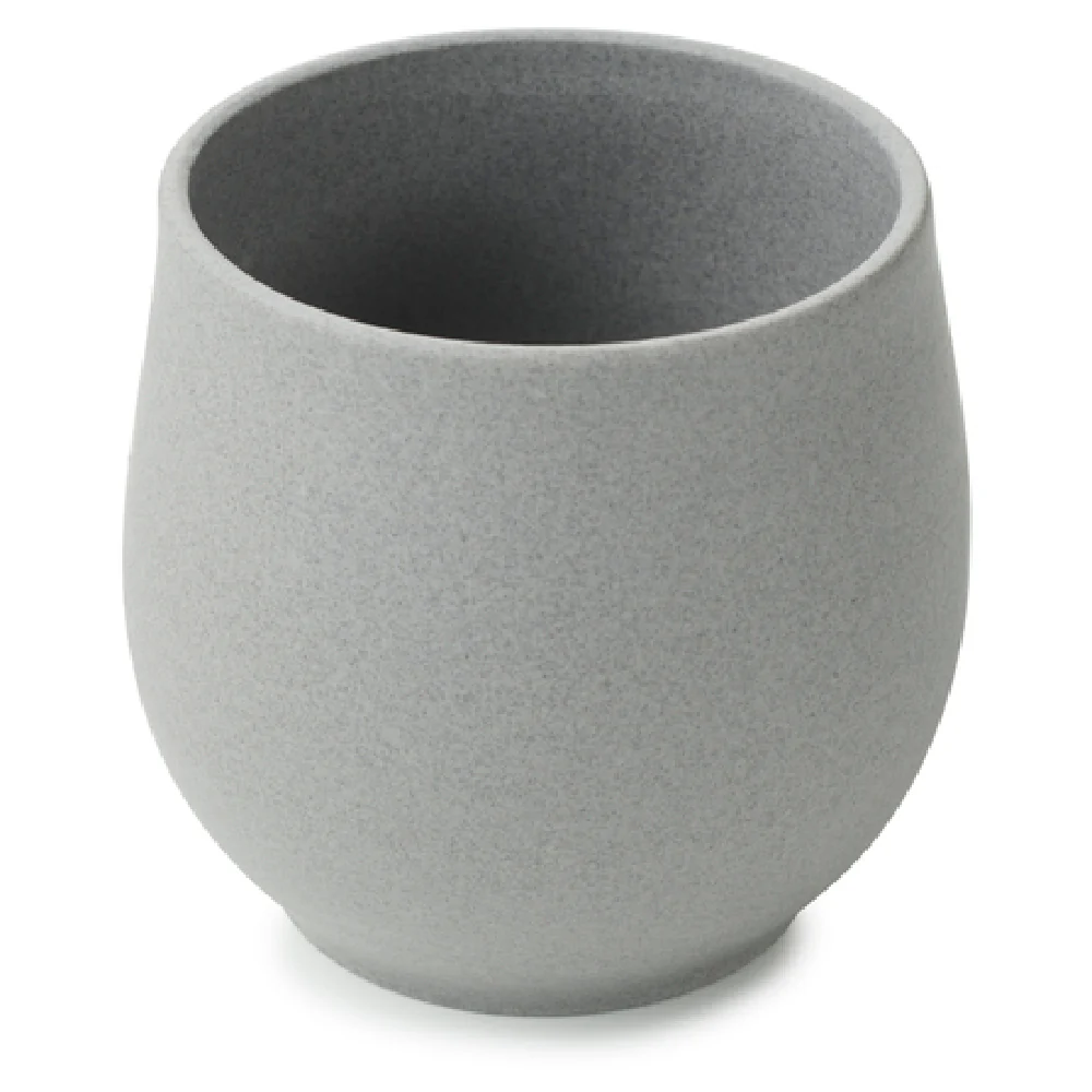 Revol 654630 7 Oz. Cup Matte Grey Porcelain Dishwasher Safe 6 Packs