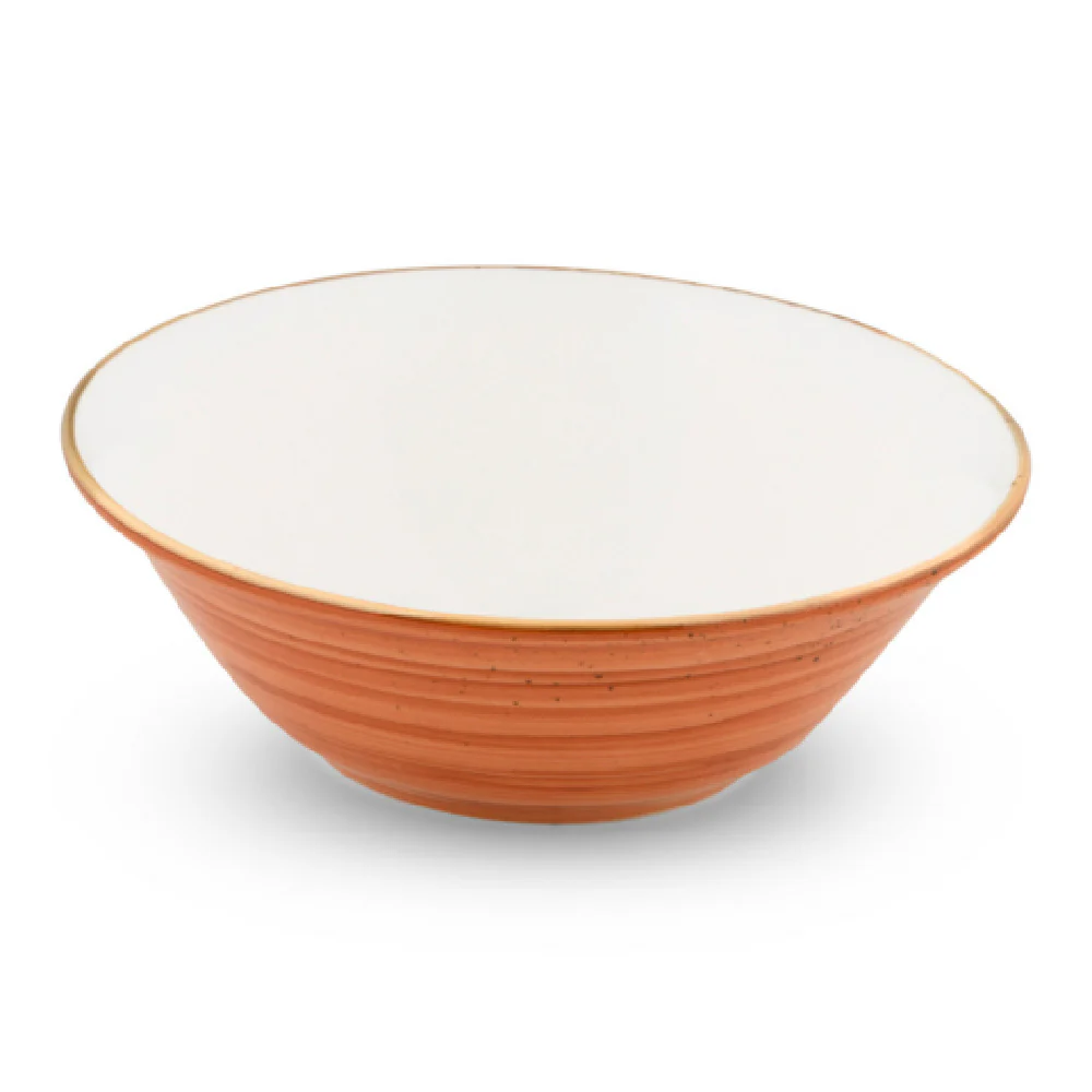 Bon Chef 2060002P-O 7 Inch Tavola Cereal Salad Bowl Porcelain Artis Orange Bon Chef 2060002P-O 7 Inch Tavola Cereal Salad Bowl Porcelain Artis Orange