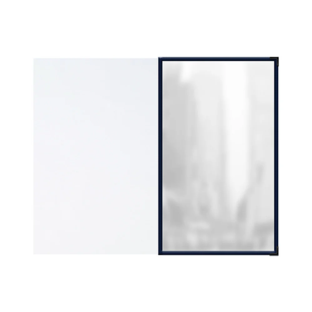 Risch SEWNAAP 8.5X14/8.5X14-LEATHERETTE 8-1/2 Inch Menu Insert Leatherette with Clear Pocket 24 Packs