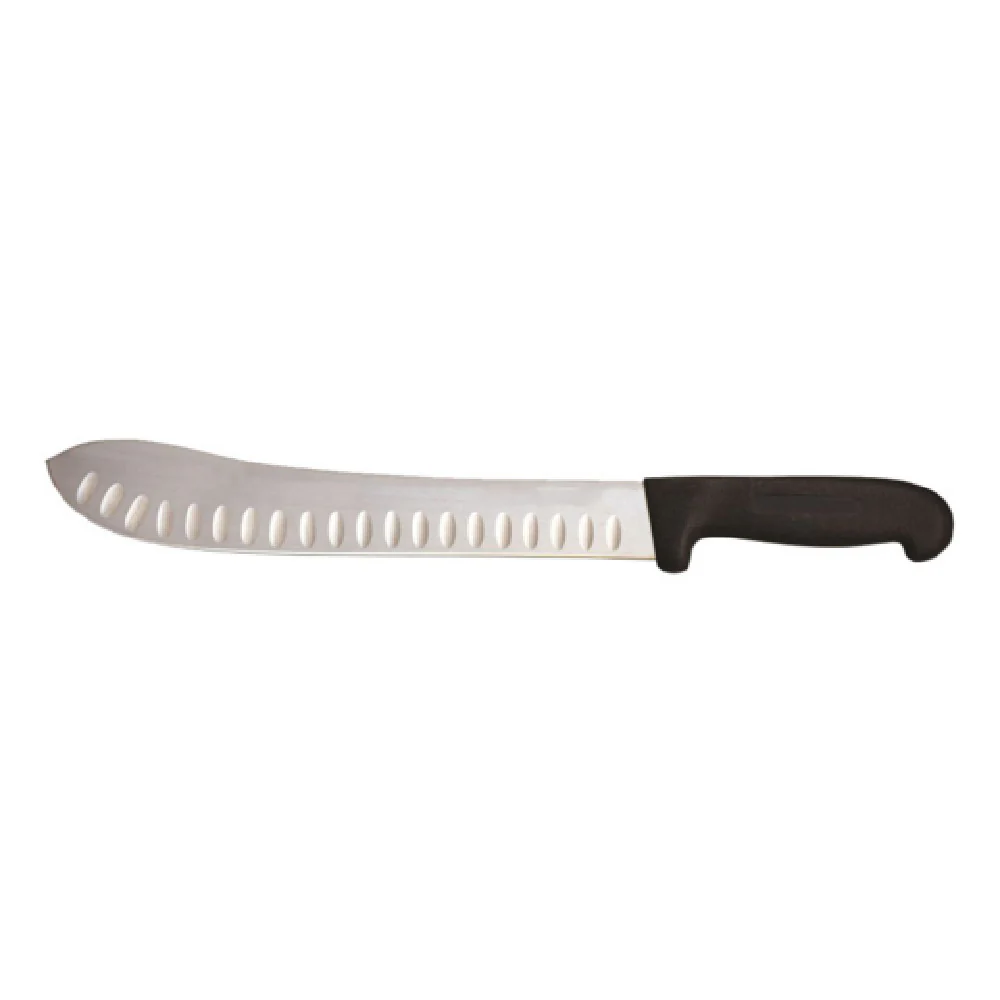 Omcan 12507 11 Inch Blade 10 to 12 Inch Butcher Knife with Black Handle