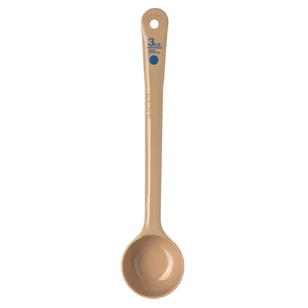 Carlisle 437006 3 Oz Portion Server Solid Beige Polycarbonate with Color Coded