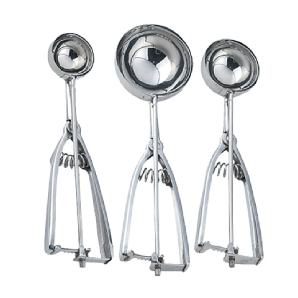 Omcan 34854 1-3/4 Oz Ice Cream Scoop Disher Stainless Steel Squeeze Handle Omcan 34854 1-3/4 Oz Ice Cream Scoop Disher Stainless Steel Squeeze Handle