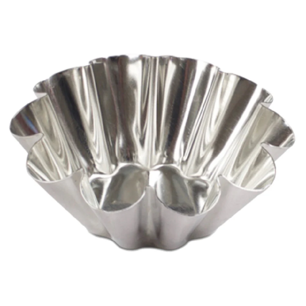 JB Prince M118 80 Mold 3-1/8 Inch Dia Brioche Tinned Steel 12 Packs