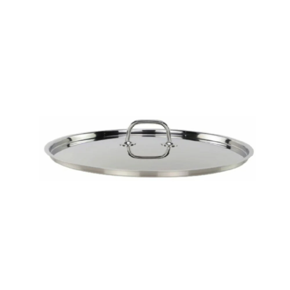 Tuxton WSZW-142 14-1/4 Inch Lid Round Stainless Steel Cookware Cover Tuxton WSZW-142 14-1/4 Inch Lid Round Stainless Steel Cookware Cover