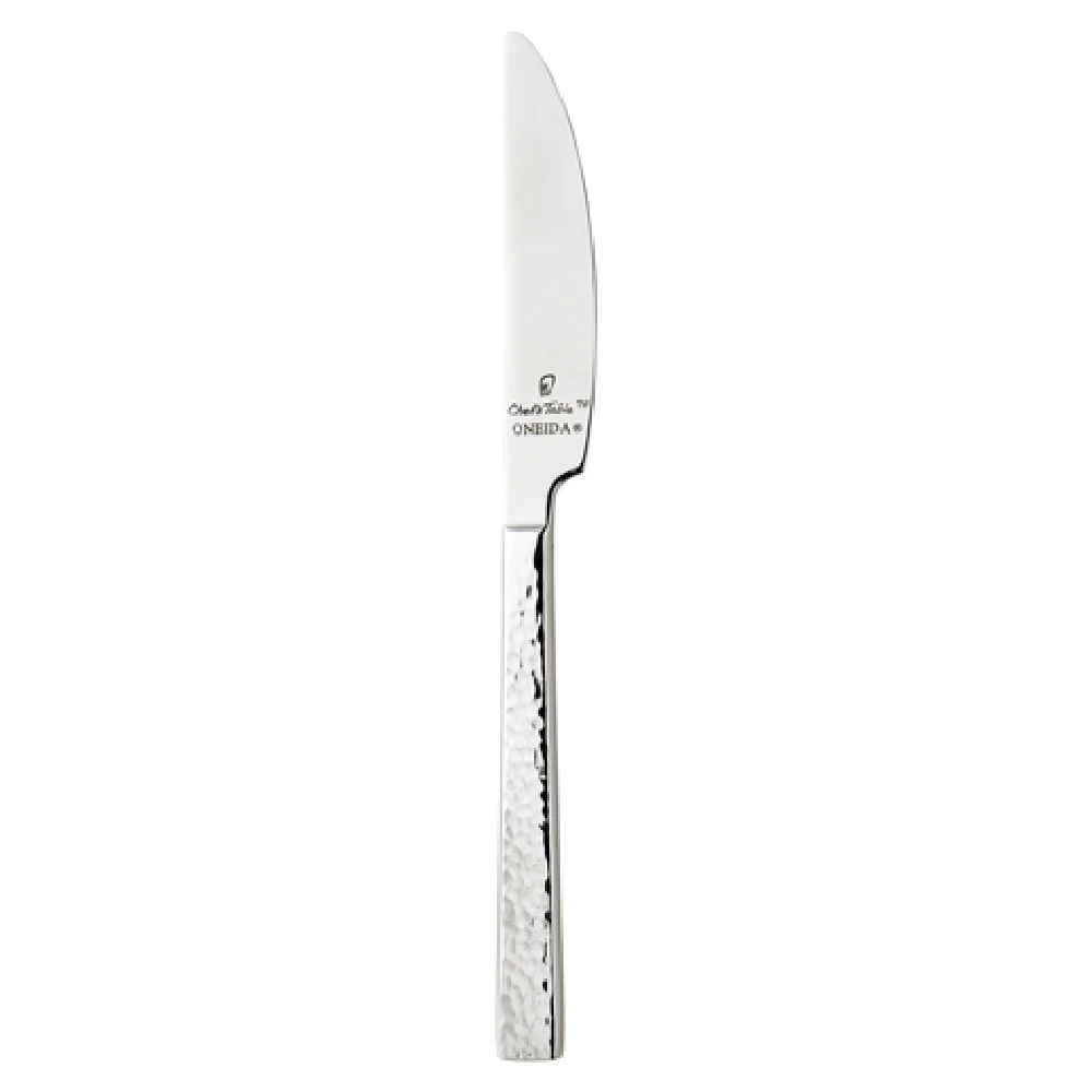 1880 Hospitality B327KBVF 6-7/8 Inch Butter Knife 18/0 Stainless Steel Hammered Finish