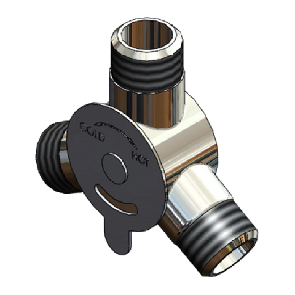T&S Brass 5EF-0006 1/2 Inch Equip Temperature Mixing Valve Polished Chrome Brass with Integral Check Valves T&S Brass 5EF-0006 1/2 Inch Equip Temperature Mixing Valve Polished Chrome Brass with Integral Check Valves