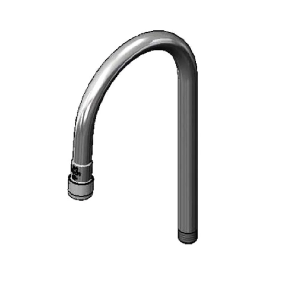 T&S Brass 120X-LAM 10-1/4 Inch Rigid Gooseneck Nozzle Laminar Flow Brass