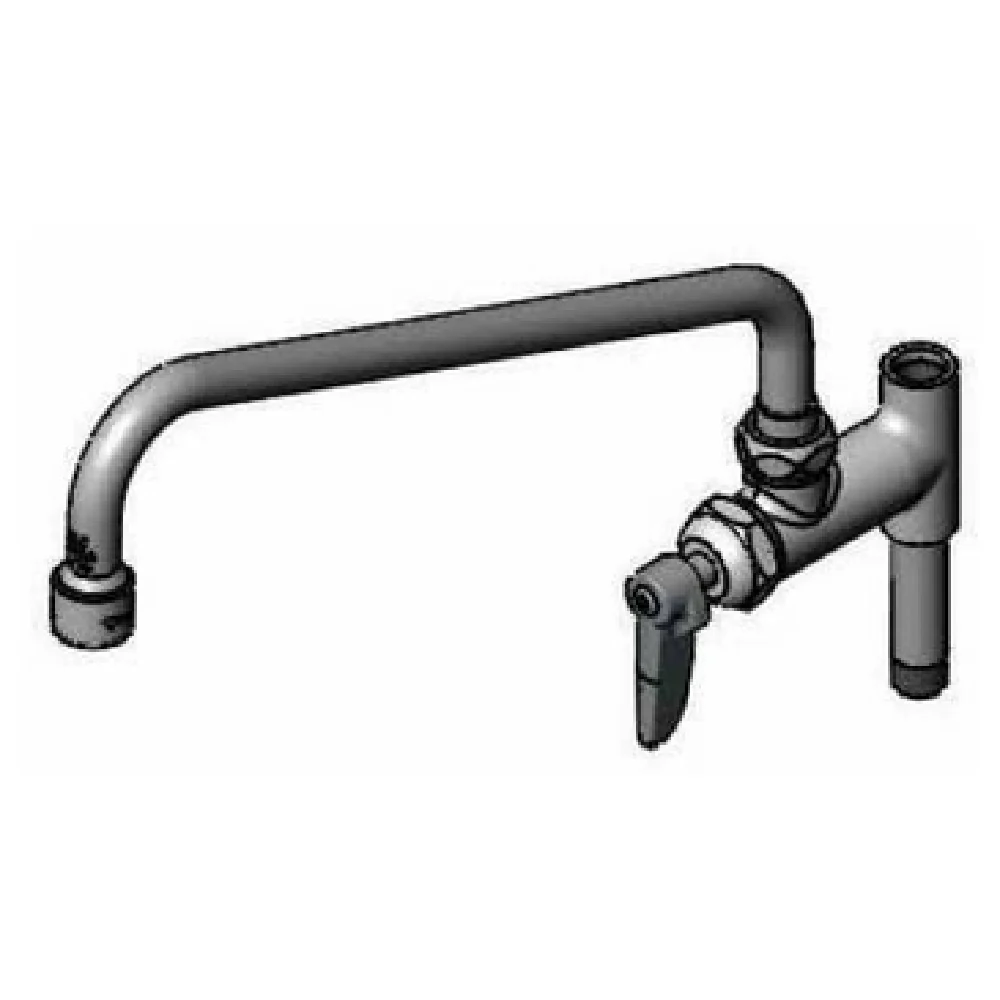 T&S Brass B-0156-VF22-CR 12 Inch Add-On Faucet Lever Handle Low Lead