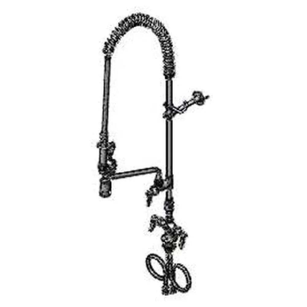 T&S Brass B-0113-A12-V-BC Pre-Rinse Faucet Assembly with Add On Faucet T&S Brass B-0113-A12-V-BC Pre-Rinse Faucet Assembly with Add On Faucet