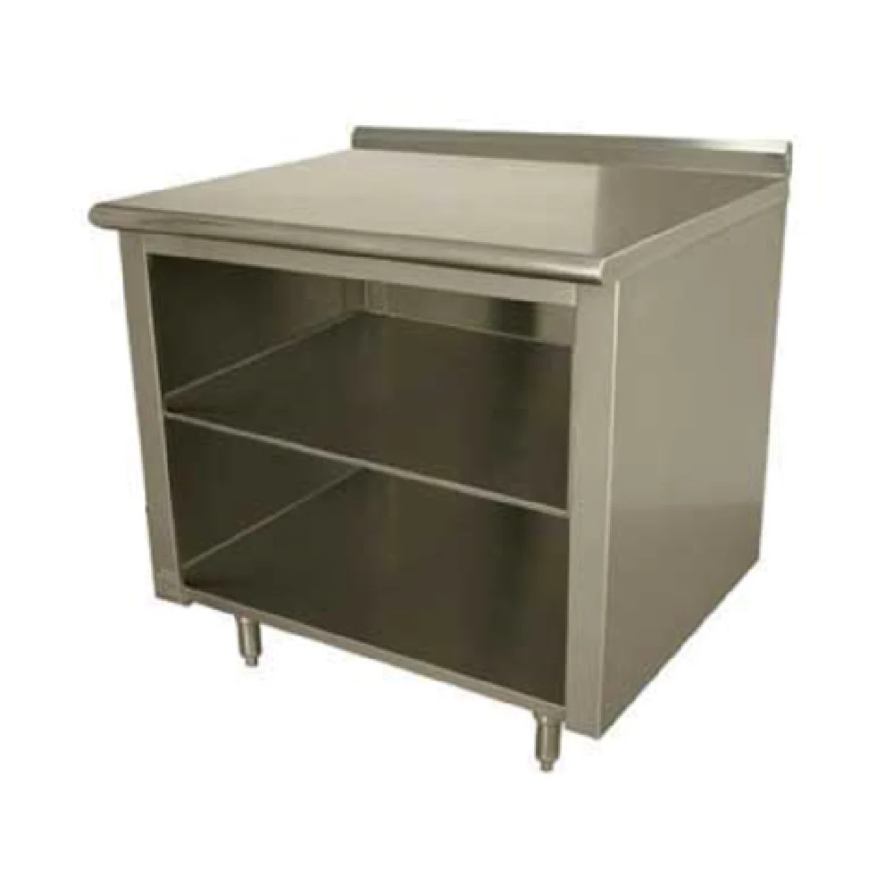 Advance Tabco EF-SS-247M 84 Inch Stainless Steel Work Table with Mid-shelf