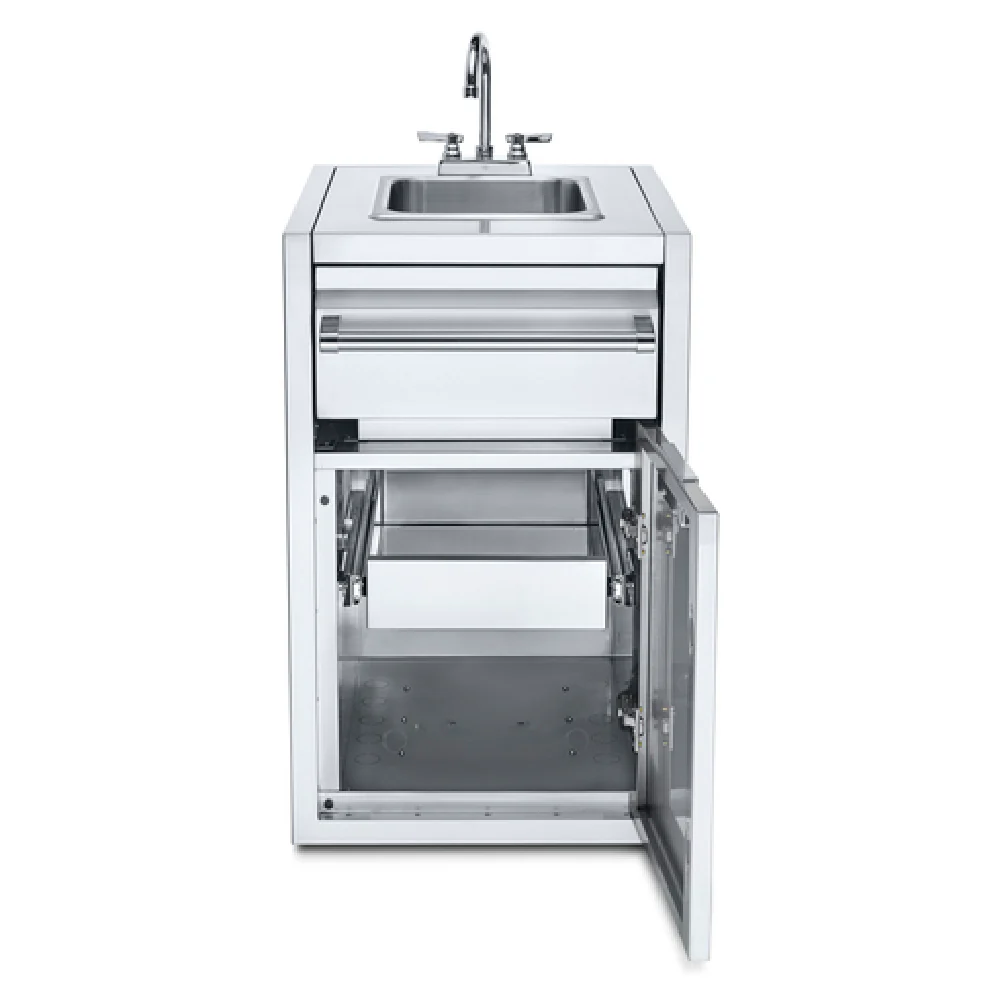 Crown Verity IBISC-SK-1D 21.56 Inch Small Built-In Sink Cabinet with Drawer and Paper Towel Holder Crown Verity IBISC-SK-1D 21.56 Inch Small Built-In Sink Cabinet with Drawer and Paper Towel Holder