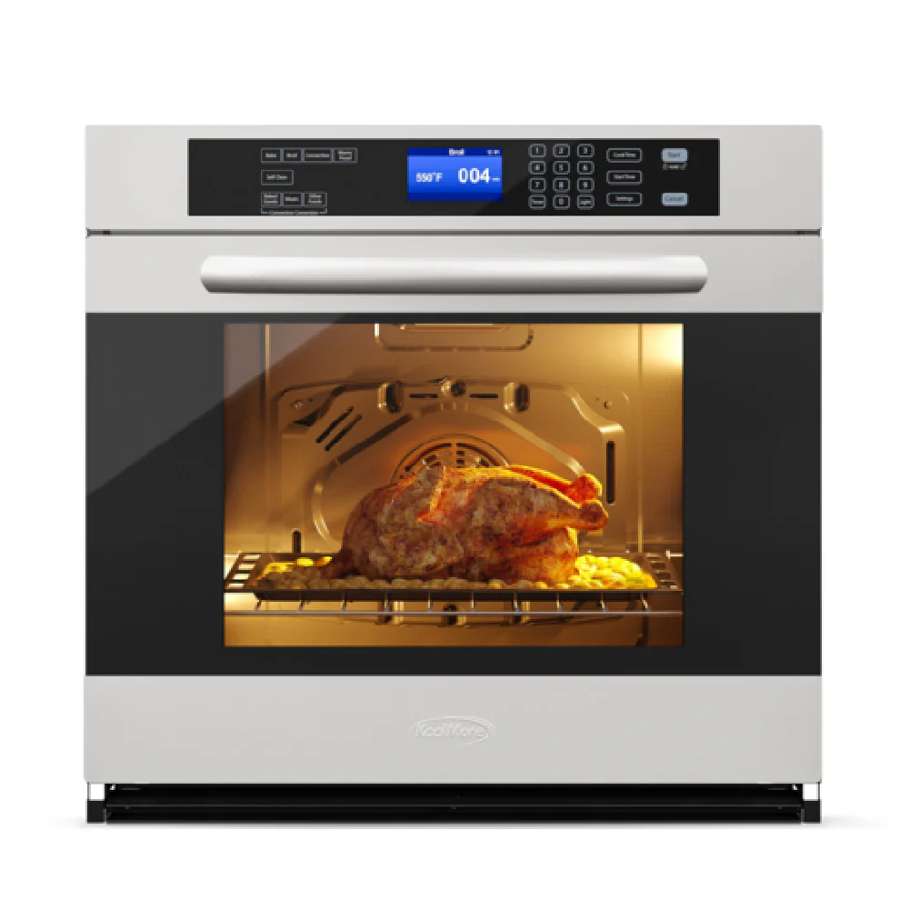 Koolmore KM-WO30S-SS 29 Inch Wall-Mount Electric Convection Oven with Stainless Steel Koolmore KM-WO30S-SS 29 Inch Wall-Mount Electric Convection Oven with Stainless Steel