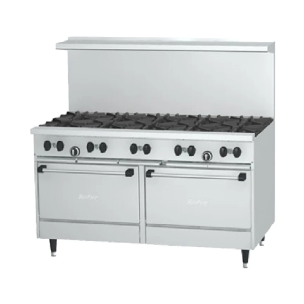 Garland X60-10RS_LP 60 Inch Gas Restaurant Range with Standard Oven 10 Burners 30000 BTU Garland X60-10RS_LP 60 Inch Gas Restaurant Range with Standard Oven 10 Burners 30000 BTU