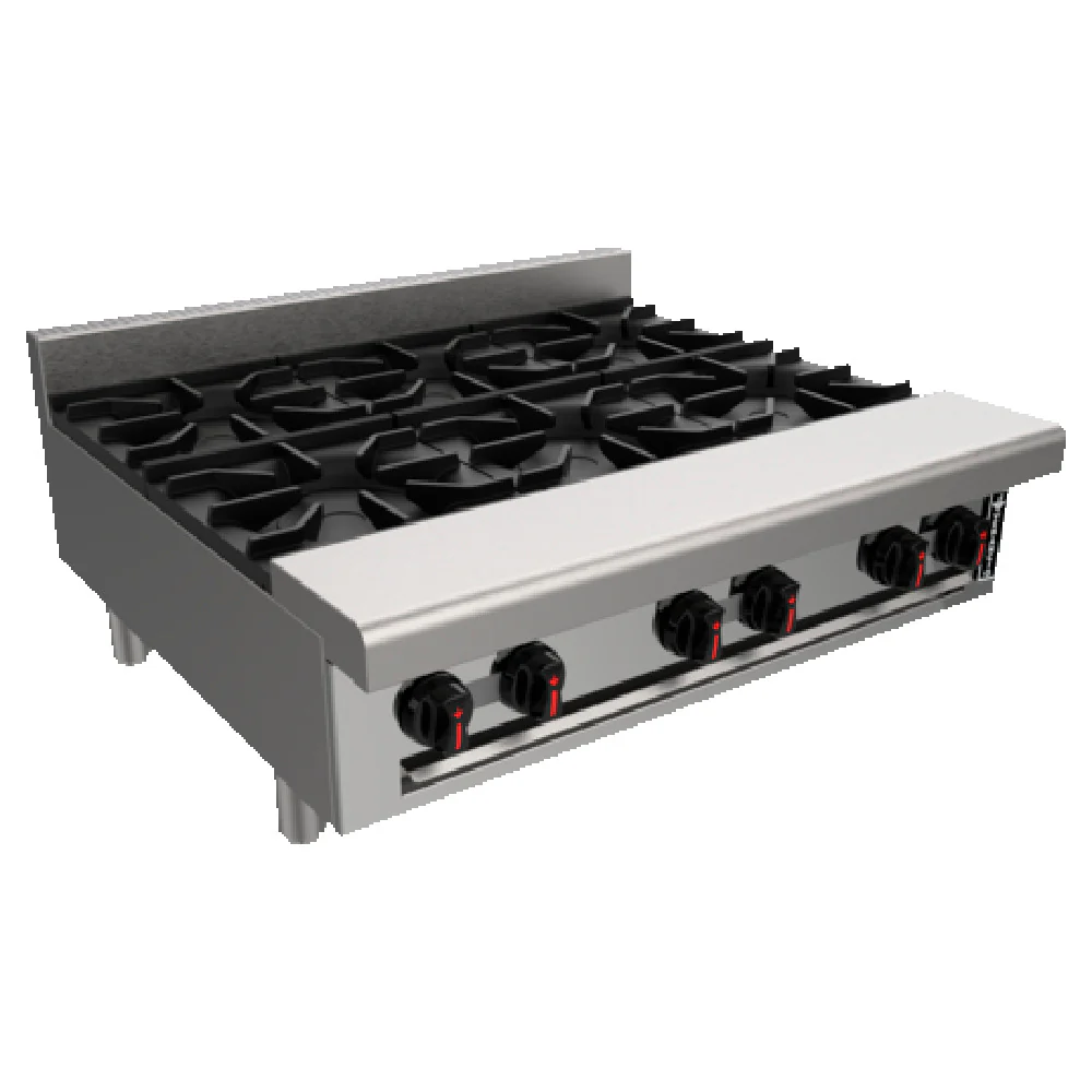 Venancio R72CT-72B_NAT 72 Inch Gas Hotplate with 12 Burners 384000 BTU Venancio R72CT-72B_NAT 72 Inch Gas Hotplate with 12 Burners 384000 BTU