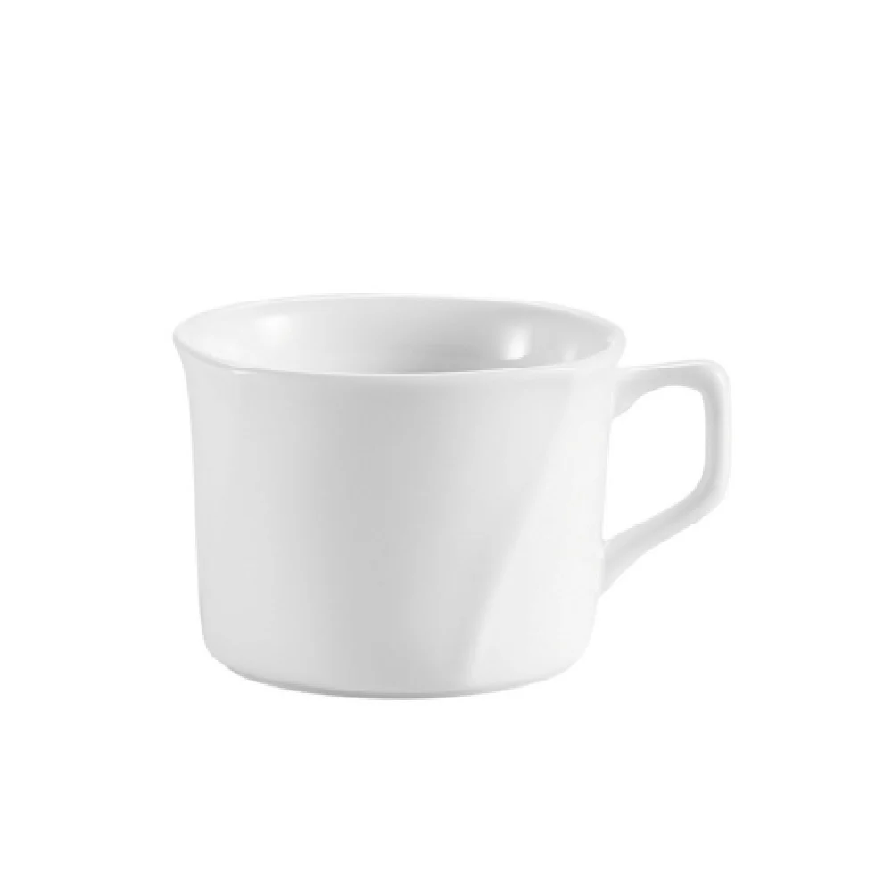 CAC China PHA-54 4-1/2 Oz. Demitasse Cup Square Porcelain White