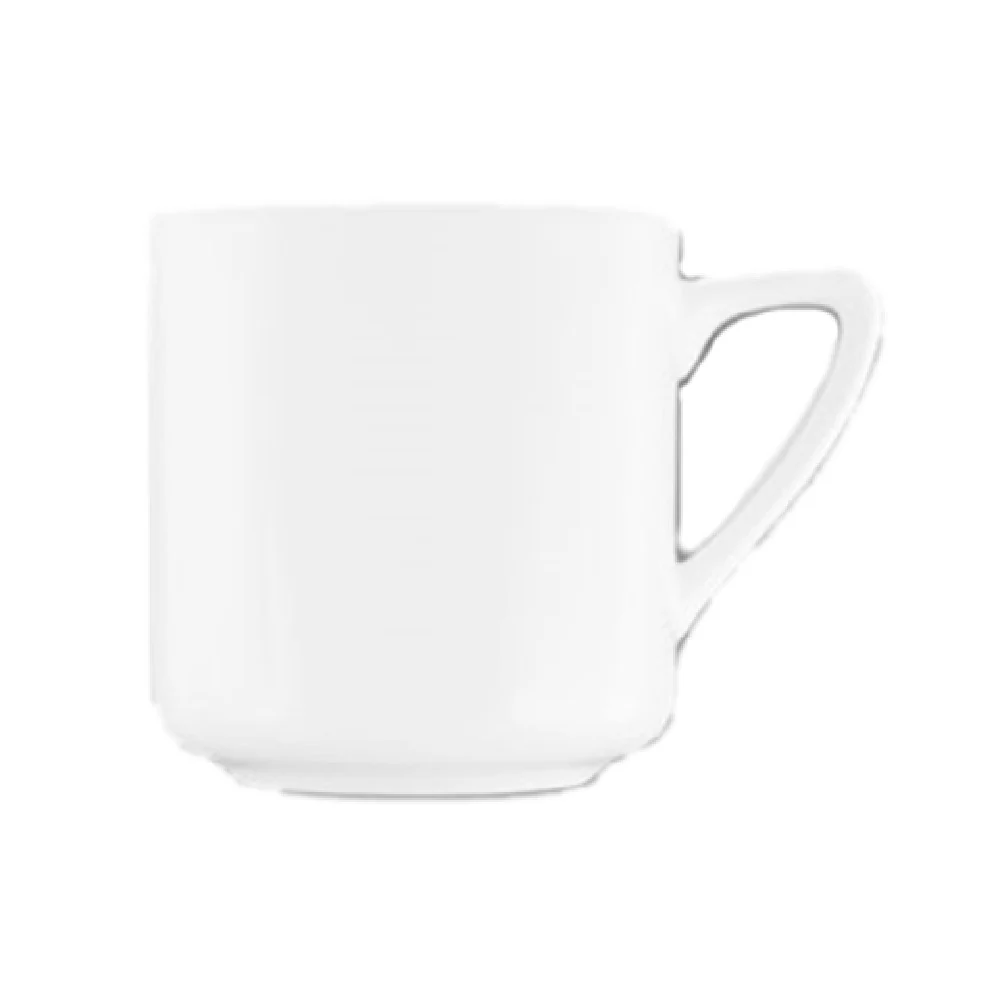 International Tableware IS-1 9 Oz Cup Round with Handle Bone China White