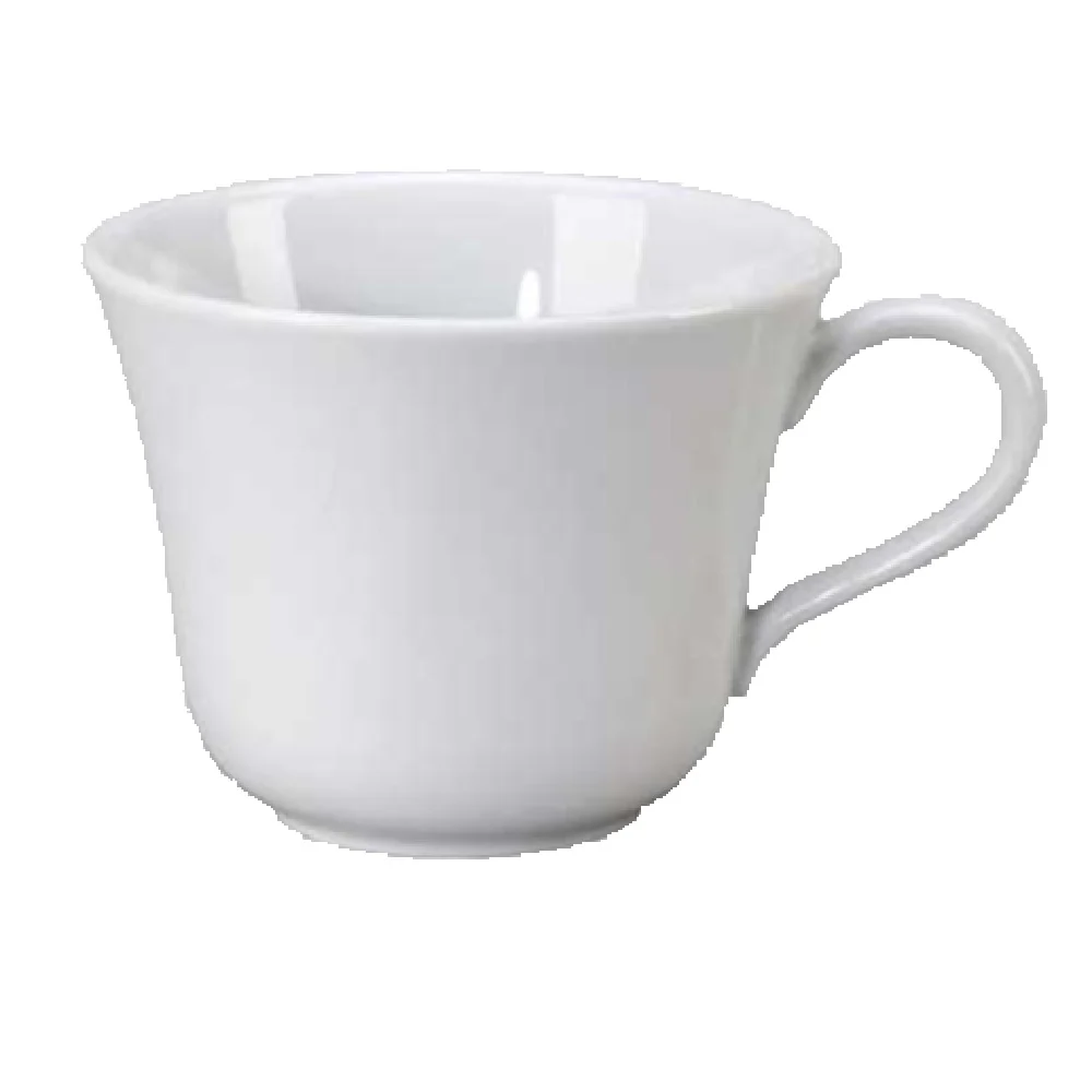 Vertex China AL-1-BB 8-1/2 Oz Cup with Handle Porcelain Bright White