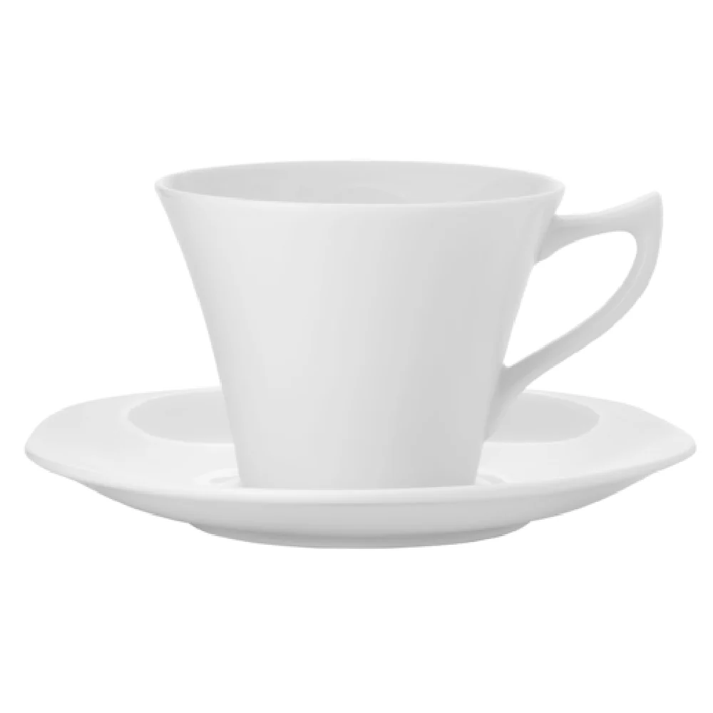 1880 Hospitality L6700000520 6 Oz Teacup with Handle Glazed Porcelain Warm White