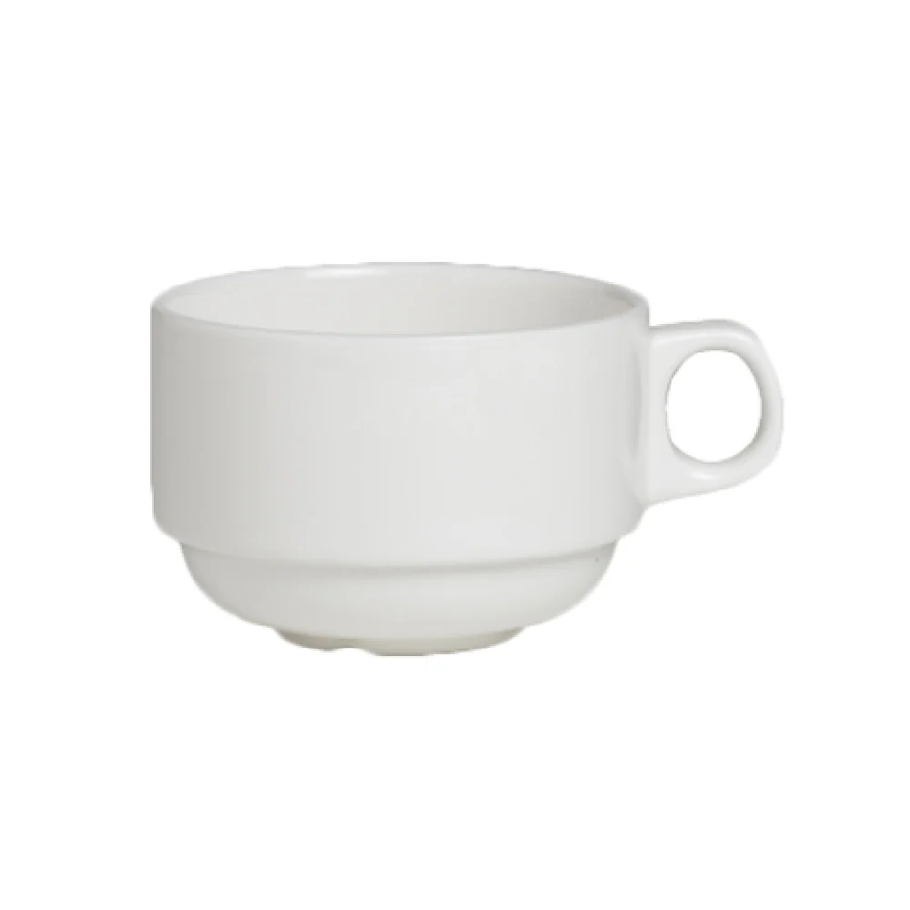 Steelite 6940E6021 3-1/2 Oz Stack Cup Porcelain White 3-1/2 Inch Diameter