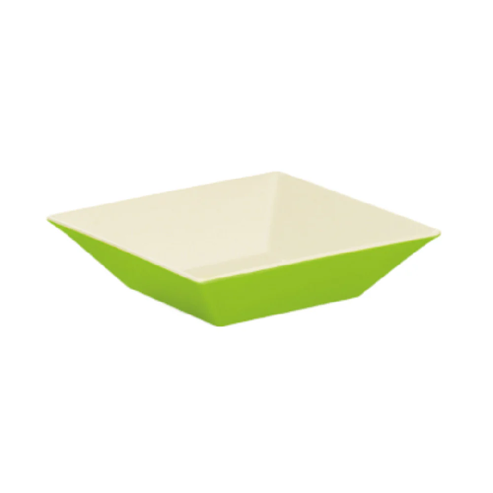 GET Enterprises ML-247-KL 2-1/2 Quart Square Bowl Dishwasher Safe Melamine Two Tone GET Enterprises ML-247-KL 2-1/2 Quart Square Bowl Dishwasher Safe Melamine Two Tone