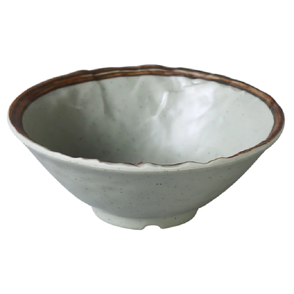 Yanco YO-5004 7 Oz Melamine Rice Bowl Round Dishwasher Safe Matte Green