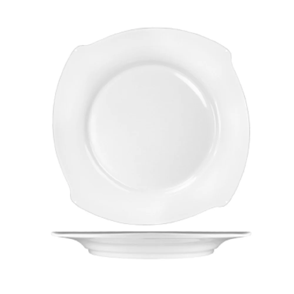 International Tableware RA-16 10-1/2 Inch Diameter Plate Porcelain with Signature Rim