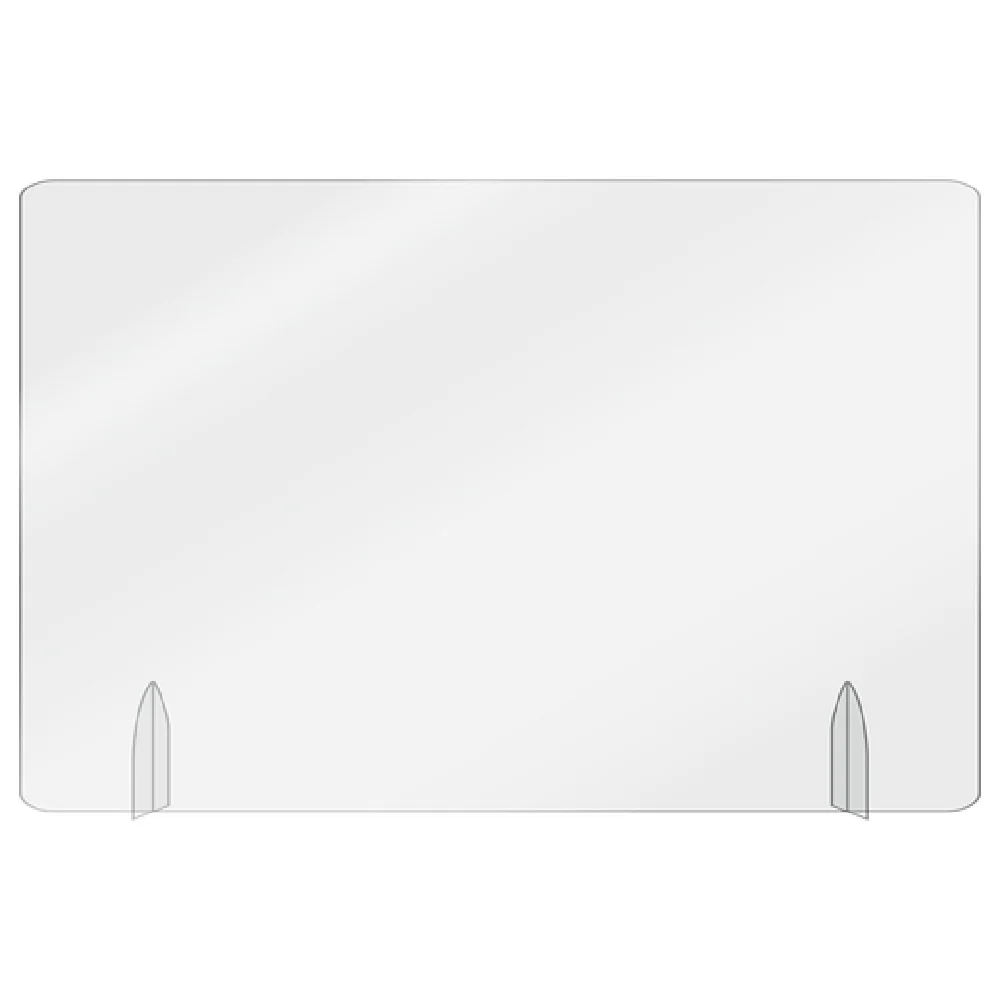 Aarco FPT2436PC 36 Inch Freestanding Protection Shield Clear Polycarbonate