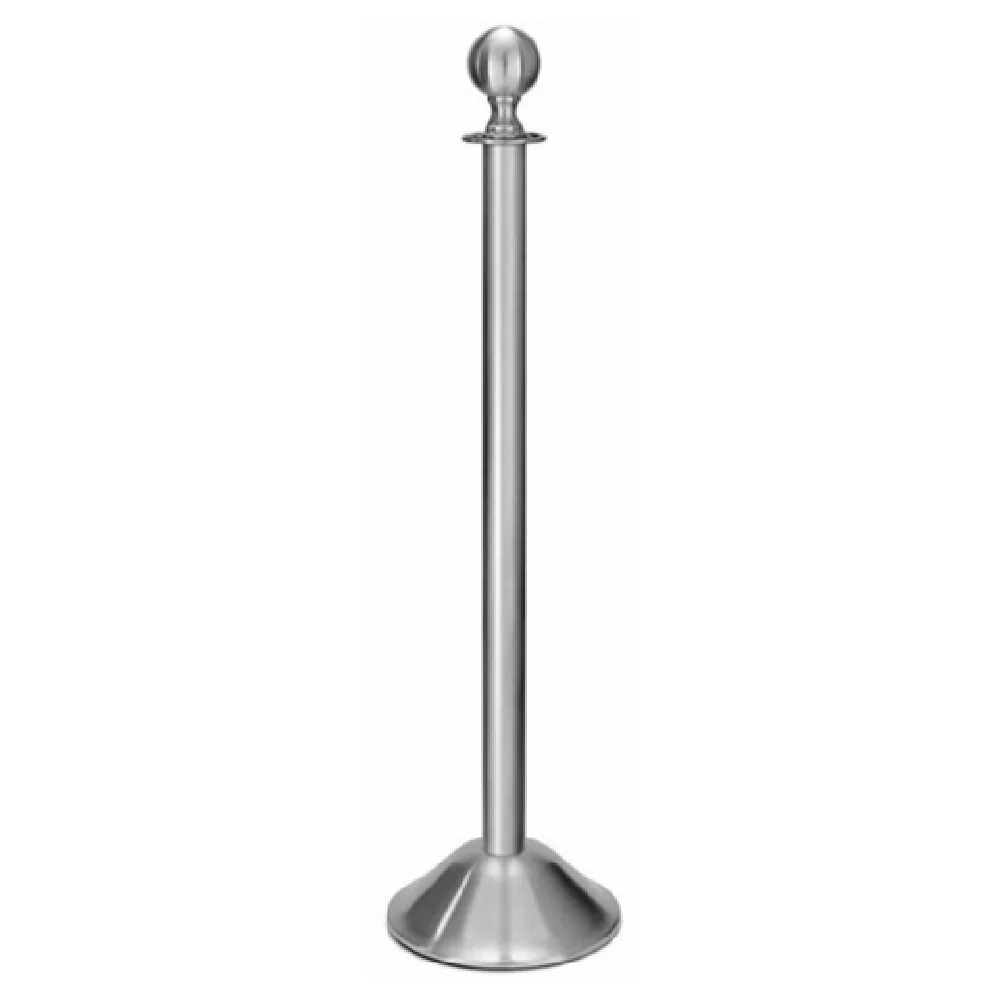 Forbes Industries 2734 11 Inch Weighted Bell Base Crowd Control Stanchion Brushed Stainless Steel Forbes Industries 2734 11 Inch Weighted Bell Base Crowd Control Stanchion Brushed Stainless Steel