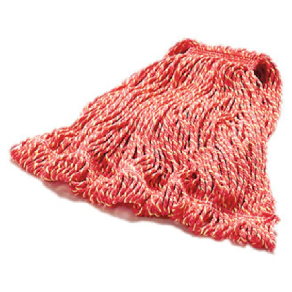 Rubbermaid FGD21306RD00 Large 4-ply Cotton/synthetic Blend Mop Head Red for Absorbing Spills Rubbermaid FGD21306RD00 Large 4-ply Cotton/synthetic Blend Mop Head Red for Absorbing Spills