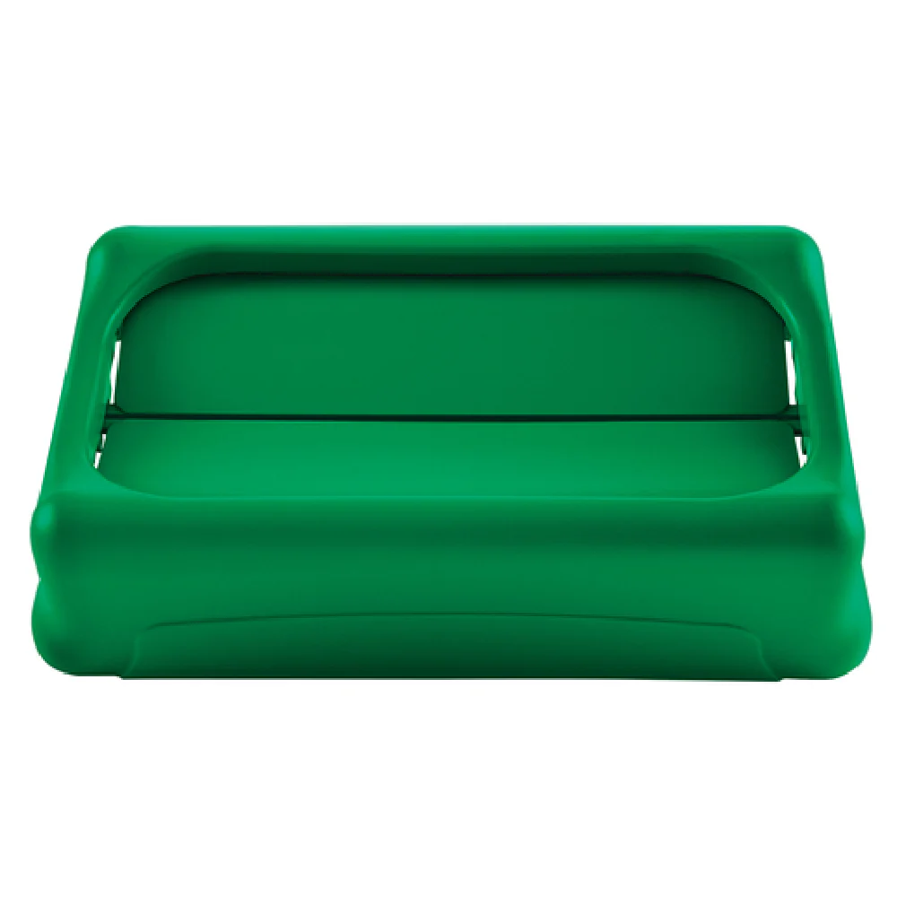 Rubbermaid Commercial Products 1829400 11-3/8 Inch Swing Lid Top Green Plastic Rubbermaid Commercial Products 1829400 11-3/8 Inch Swing Lid Top Green Plastic