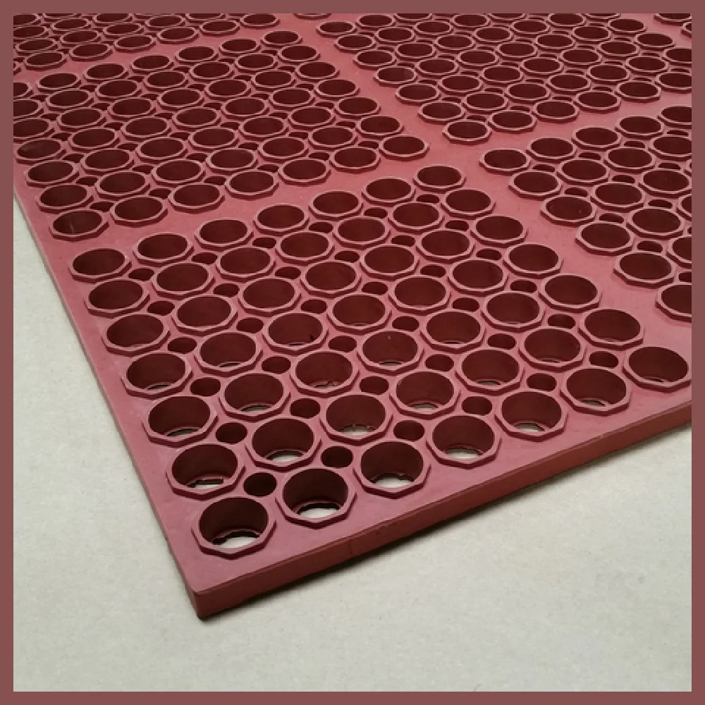 Cactus Mat 3520-R1 58-1/2 Inch Rubber Anti-Fatigue and Anti-Slip Mat Red Cactus Mat 3520-R1 58-1/2 Inch Rubber Anti-Fatigue and Anti-Slip Mat Red
