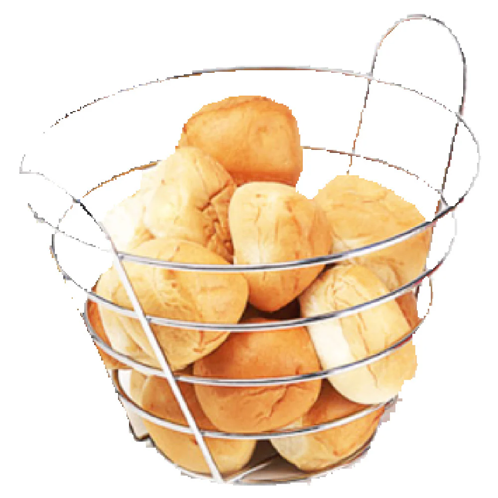 GET Enterprises 4-22789-L 10-1/2 Inch Diameter Round Basket Stainless Steel