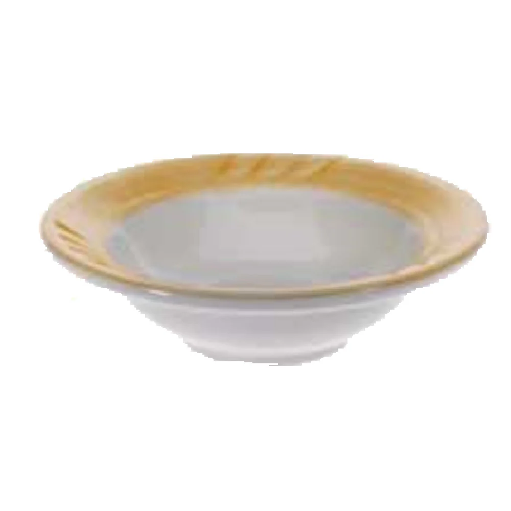 Vertex China SAU-11-Y 4 Oz. Round Fruit Bowl 5-1/4 Inch Sculpted Lines Vertex China SAU-11-Y 4 Oz. Round Fruit Bowl 5-1/4 Inch Sculpted Lines
