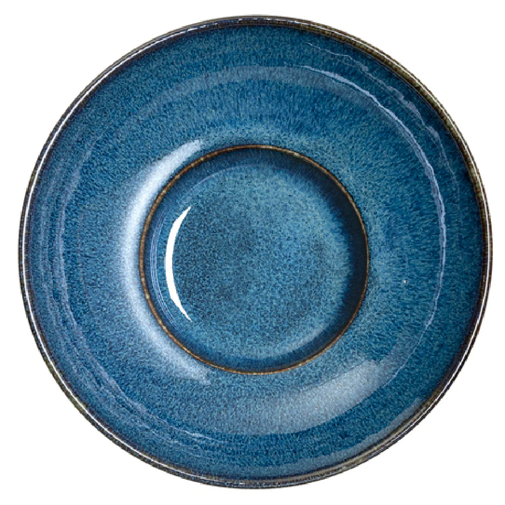 Steelite 6414MY015 1.625 Qt Rimmed Coupe Bowl Wabi Sabi Indigo Porcelain Steelite 6414MY015 1.625 Qt Rimmed Coupe Bowl Wabi Sabi Indigo Porcelain