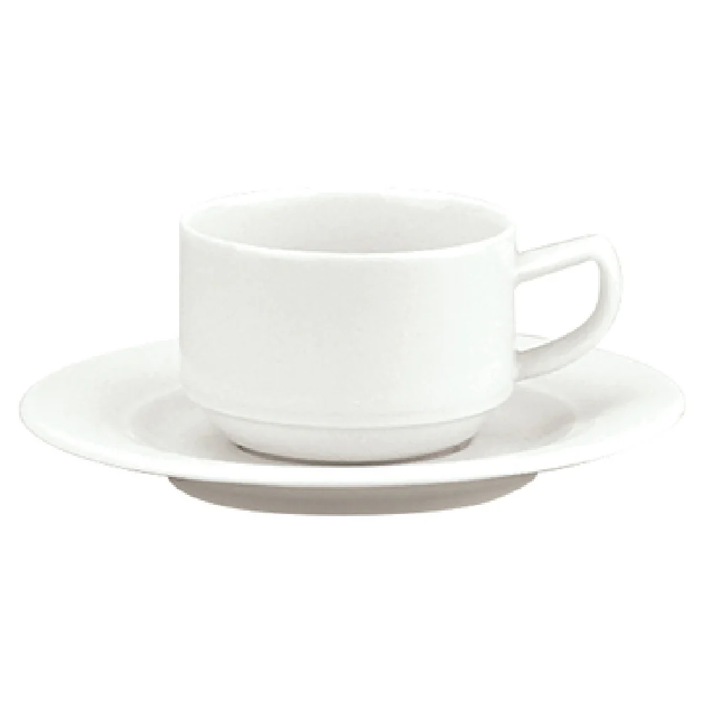 Libbey 9195109 3 Oz Espresso Cup Round With Handle Porcelain White
